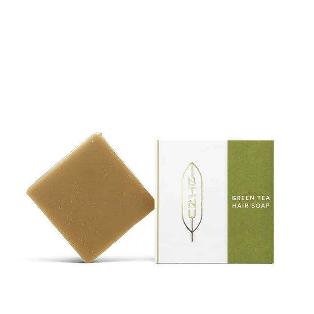 binu-green-tea-haarseife-f-r-normales-und-fettiges-haar-100g image 1