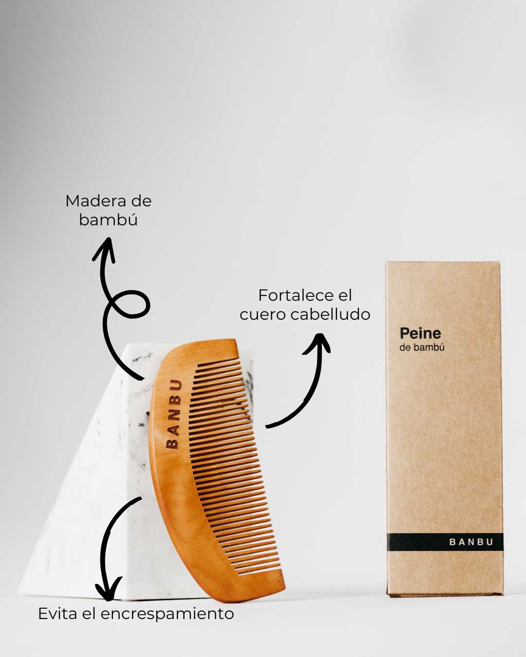 banbu-peine-de-madera-holzkamm-f-r-kurzes-haar image 3